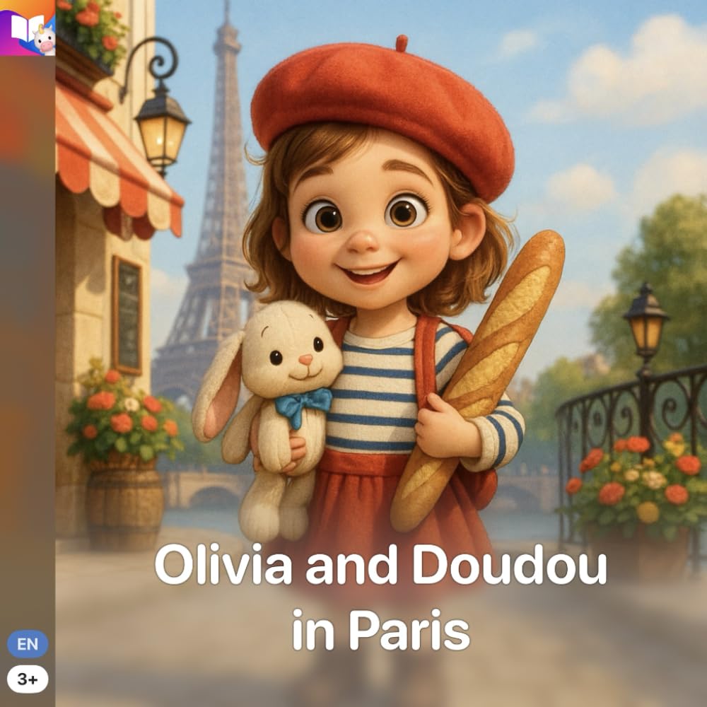 Paperback cover: Olivia and Doudou in Paris