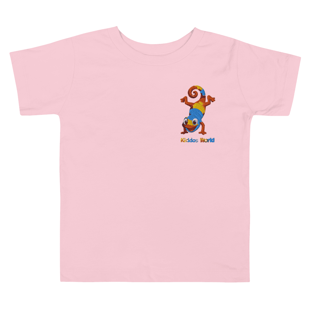Official product preview: Rainbow chameleon toddler short-sleeve tee